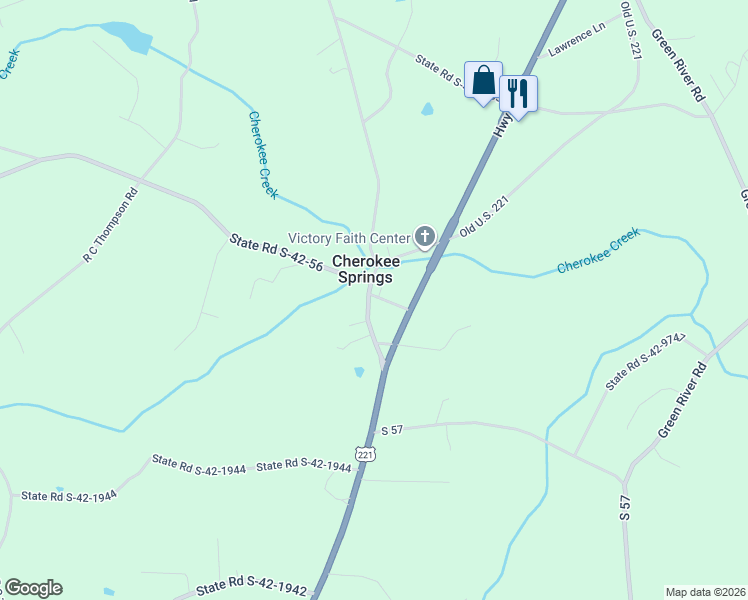 map of restaurants, bars, coffee shops, grocery stores, and more near 149 Cherokee Circle in Spartanburg