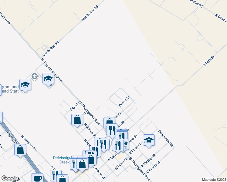 map of restaurants, bars, coffee shops, grocery stores, and more near 255 Cornuta Way in Nipomo