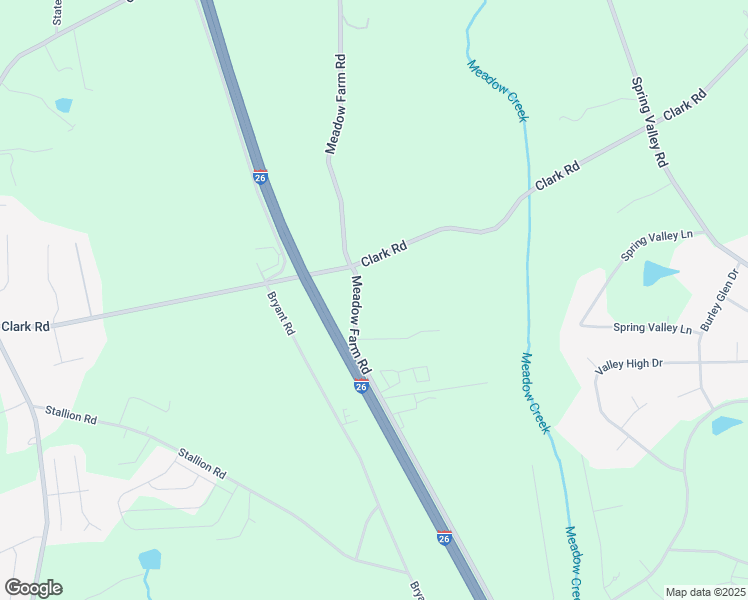 map of restaurants, bars, coffee shops, grocery stores, and more near 651 Meadow Farm Road in Inman