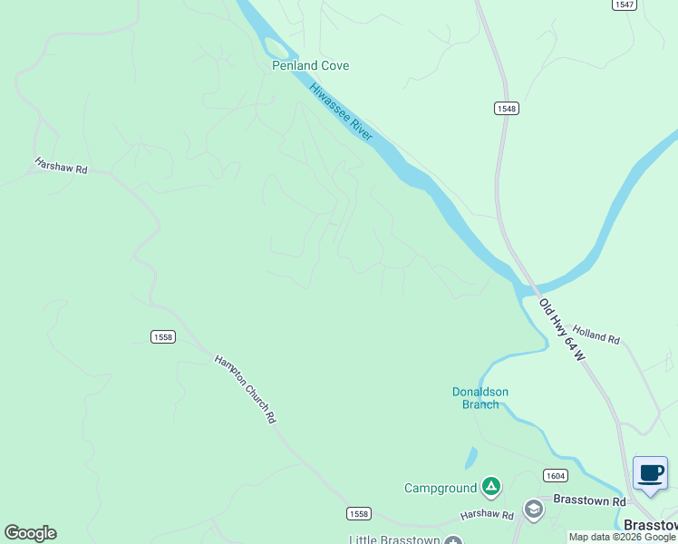 map of restaurants, bars, coffee shops, grocery stores, and more near 1232 Underwood Hill Road in Murphy