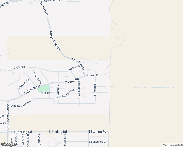map of restaurants, bars, coffee shops, grocery stores, and more near 2329-2361 Corwin Road in Bullhead City