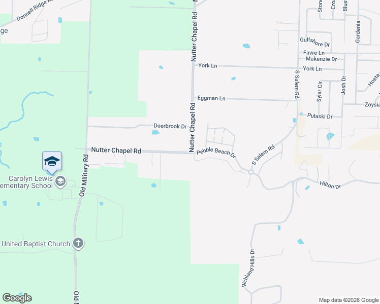 map of restaurants, bars, coffee shops, grocery stores, and more near 3545 Nutter Chapel Road in Conway