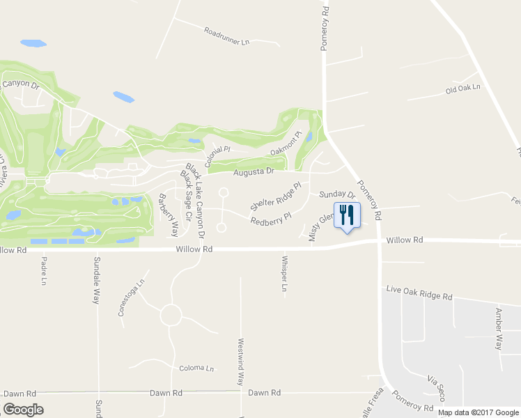 map of restaurants, bars, coffee shops, grocery stores, and more near 660 Shelter Ridge Place in Nipomo
