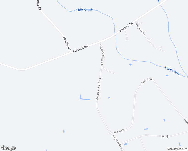 map of restaurants, bars, coffee shops, grocery stores, and more near 1501 Magnolia Church Road in Stedman