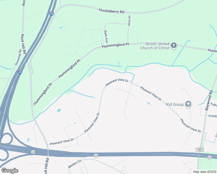 map of restaurants, bars, coffee shops, grocery stores, and more near 3802-3920 Pleasant View Drive in Fayetteville