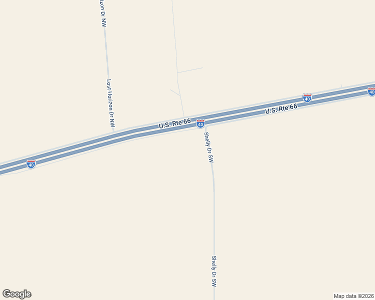 map of restaurants, bars, coffee shops, grocery stores, and more near 18900 Interstate 40 Frontage Road in Albuquerque