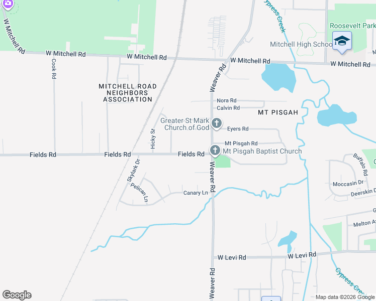 map of restaurants, bars, coffee shops, grocery stores, and more near 1043 Eyers Road in Memphis