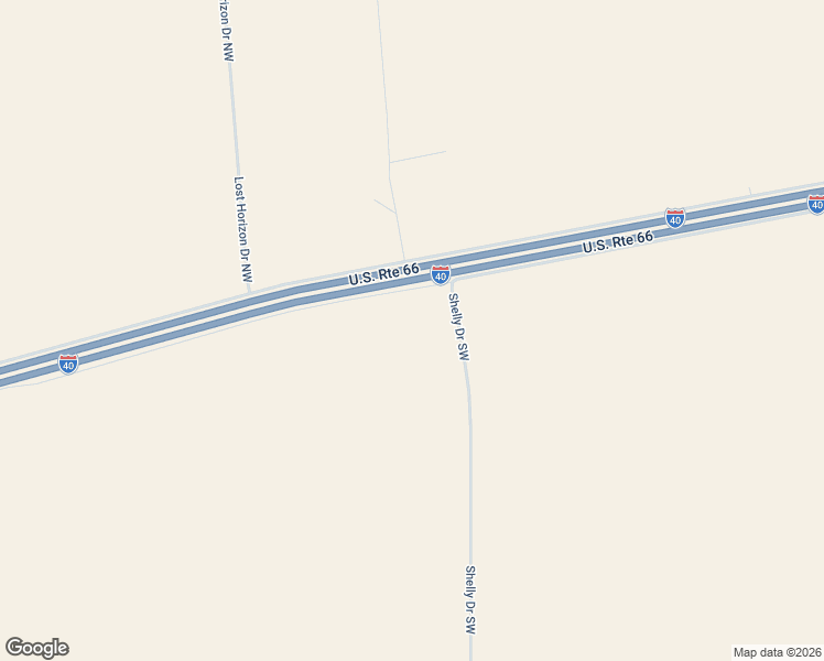 map of restaurants, bars, coffee shops, grocery stores, and more near 18900 Interstate 40 Frontage Road in Albuquerque