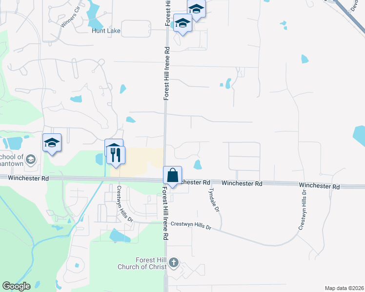 map of restaurants, bars, coffee shops, grocery stores, and more near 9121 Cheatham Ln N in Germantown
