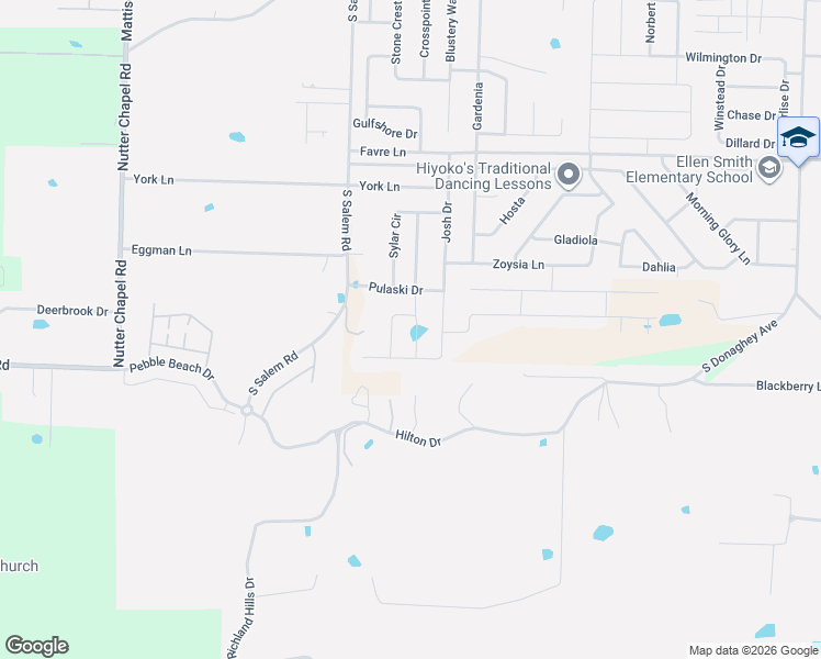 map of restaurants, bars, coffee shops, grocery stores, and more near 1875 Pecan Creek Drive in Conway