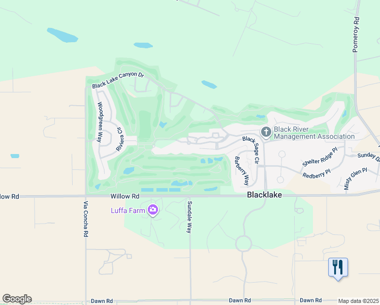 map of restaurants, bars, coffee shops, grocery stores, and more near 1489 Golf Course Lane in Nipomo