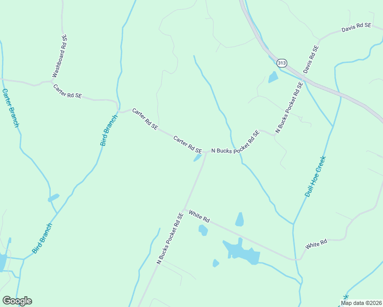 map of restaurants, bars, coffee shops, grocery stores, and more near 1460 Carter Road Southeast in Old Fort