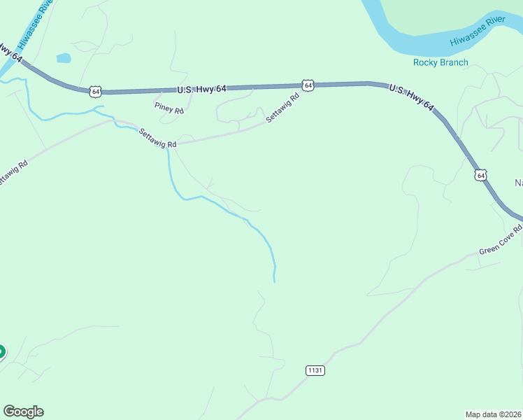 map of restaurants, bars, coffee shops, grocery stores, and more near 396 Myers Road in Brasstown