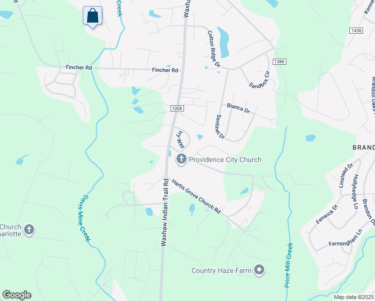 map of restaurants, bars, coffee shops, grocery stores, and more near 3001 Arbor Hills Drive in Indian Trail