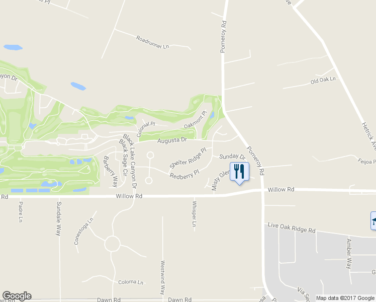 map of restaurants, bars, coffee shops, grocery stores, and more near 629 Shelter Ridge Place in Nipomo