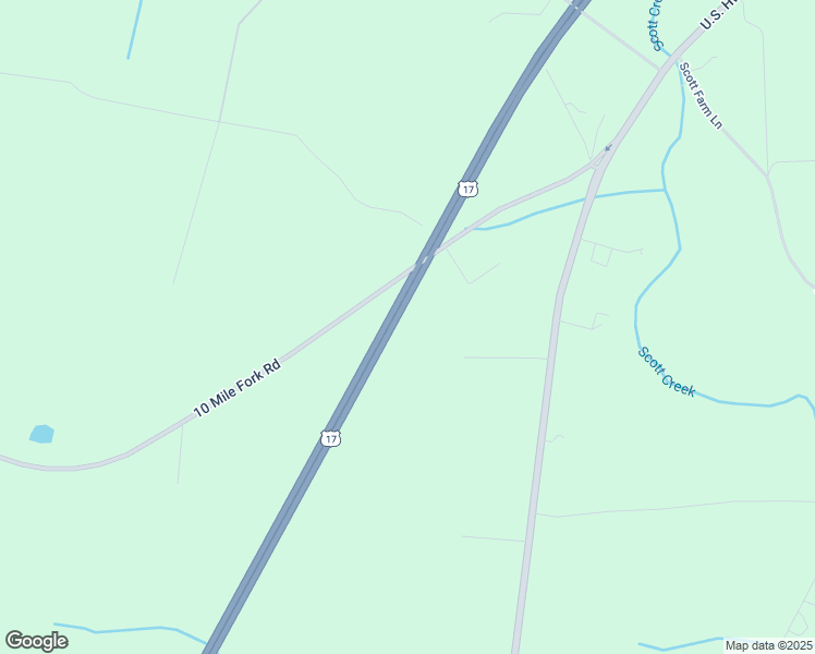 map of restaurants, bars, coffee shops, grocery stores, and more near 4392 10 Mile Fork Road in Pollocksville