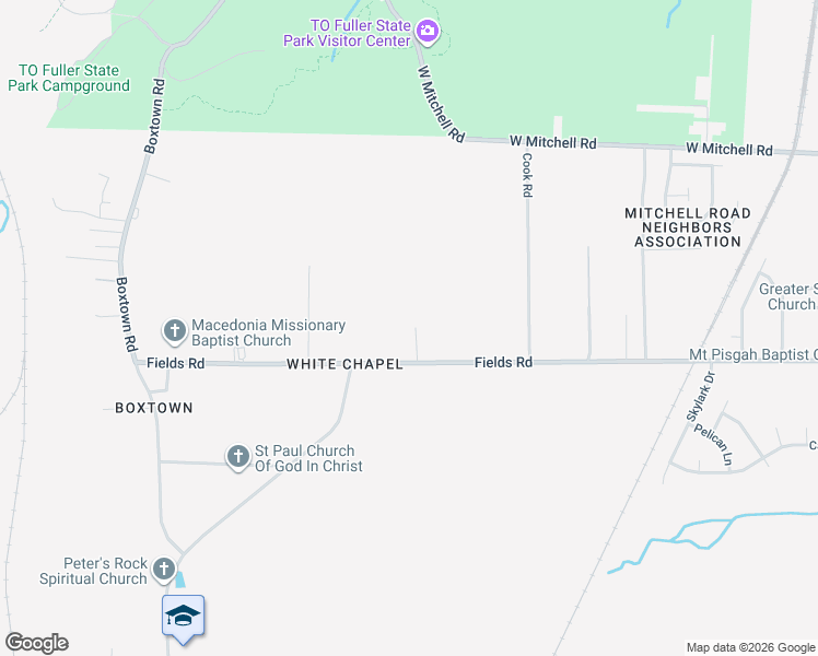 map of restaurants, bars, coffee shops, grocery stores, and more near 1544 Fields Road in Memphis