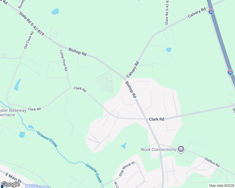 map of restaurants, bars, coffee shops, grocery stores, and more near 261 Profitts Way in Inman