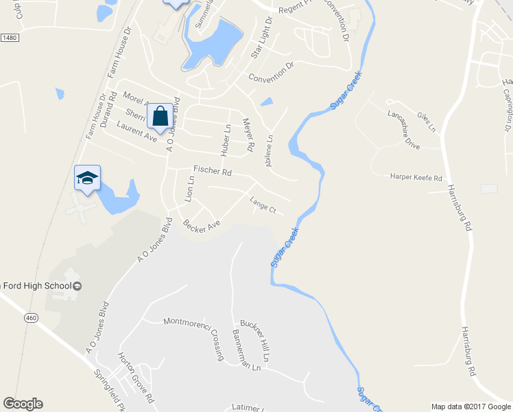 map of restaurants, bars, coffee shops, grocery stores, and more near 1307 Hahn Court in Fort Mill