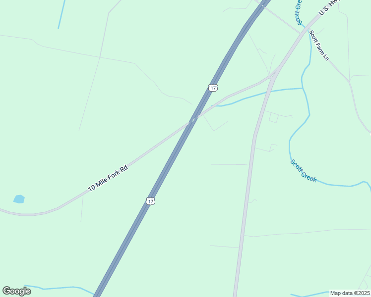 map of restaurants, bars, coffee shops, grocery stores, and more near 4392 10 Mile Fork Road in Pollocksville