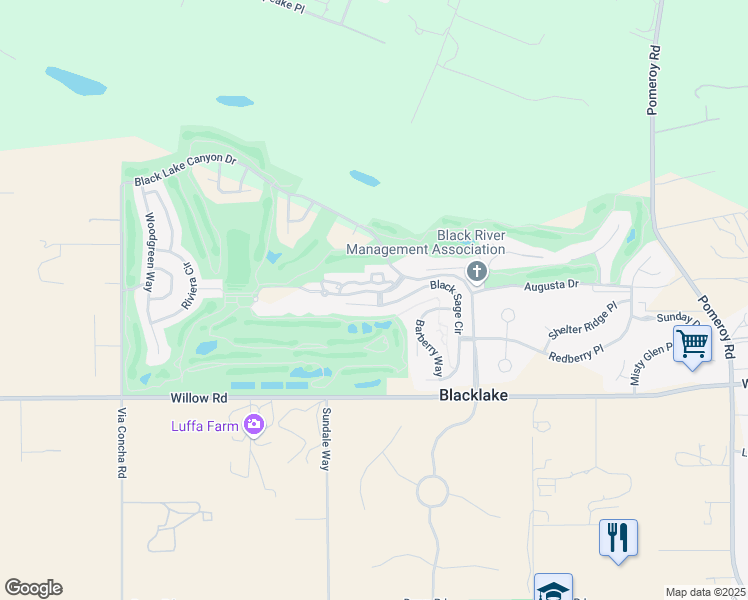map of restaurants, bars, coffee shops, grocery stores, and more near 1370 Black Sage Circle in Nipomo