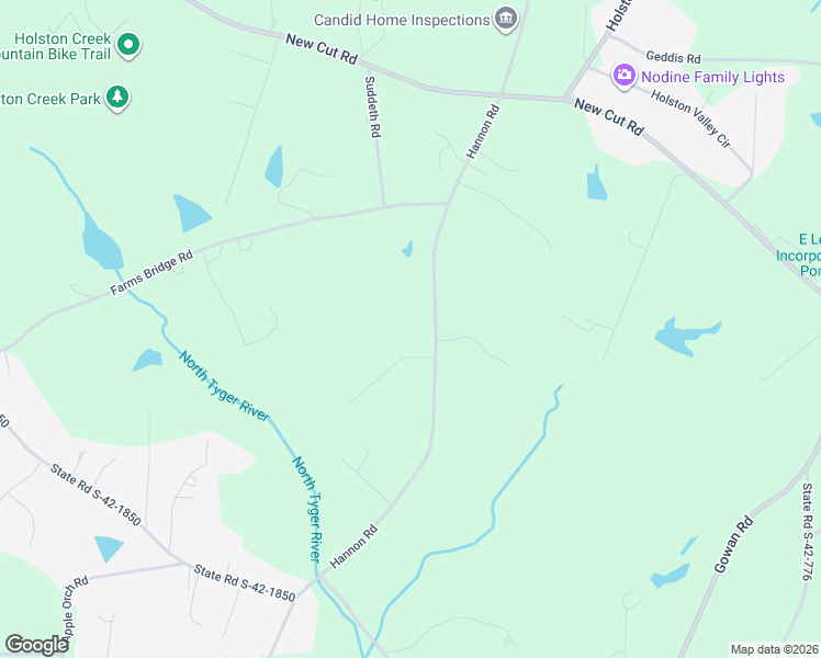 map of restaurants, bars, coffee shops, grocery stores, and more near 1781 Hannon Road in Inman