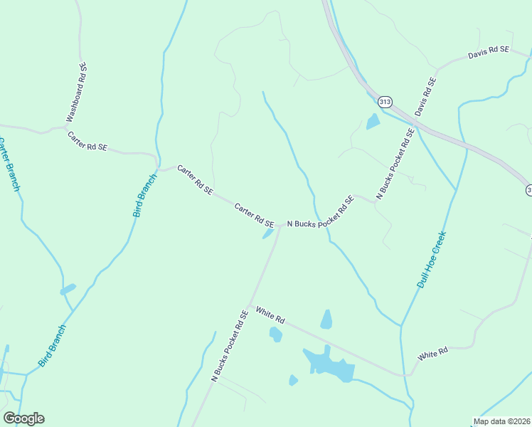 map of restaurants, bars, coffee shops, grocery stores, and more near 1460 Carter Road Southeast in Old Fort