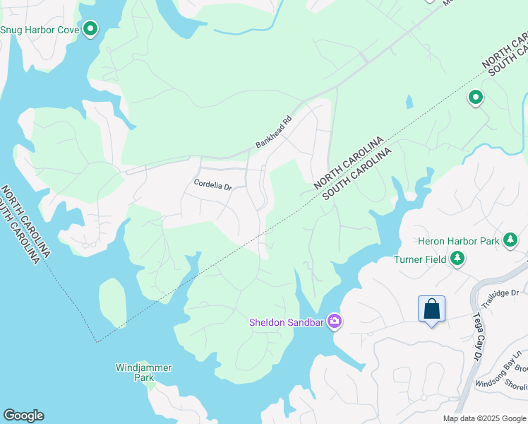 map of restaurants, bars, coffee shops, grocery stores, and more near 15004 Red Canoe Way in Charlotte