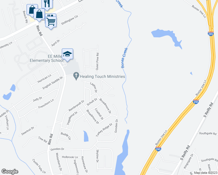 map of restaurants, bars, coffee shops, grocery stores, and more near 700 Schult Drive in Fayetteville