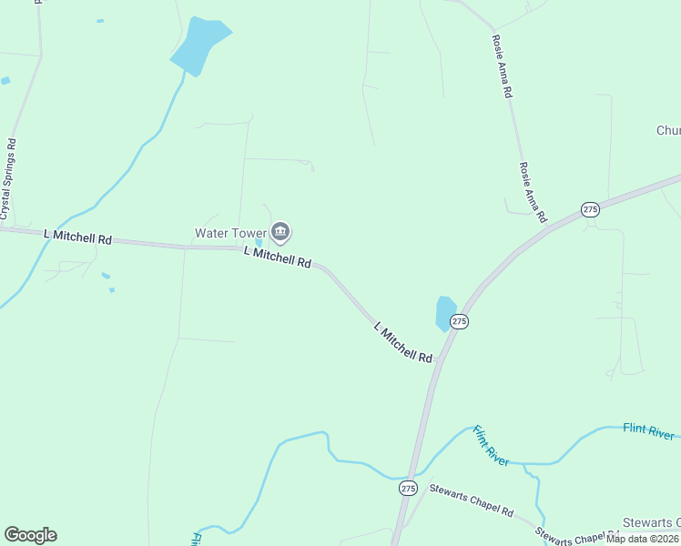 map of restaurants, bars, coffee shops, grocery stores, and more near 172 L Mitchell Road in Flintville