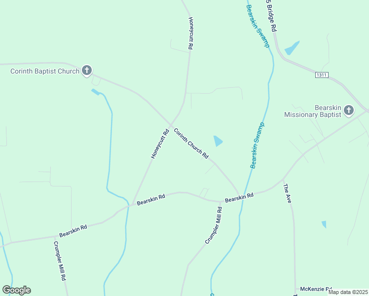 map of restaurants, bars, coffee shops, grocery stores, and more near 371 Corinth Church Road in Salemburg