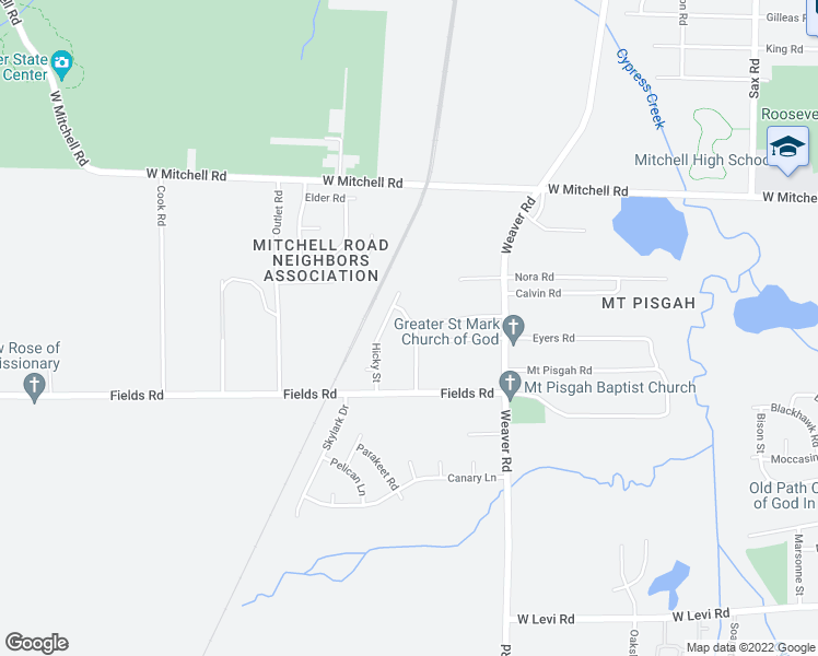 map of restaurants, bars, coffee shops, grocery stores, and more near 3547 Silas Road in Memphis