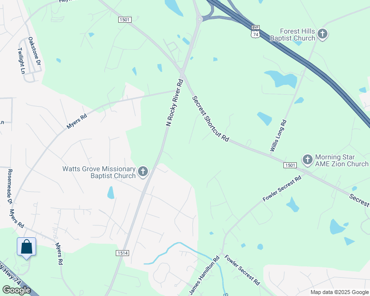 map of restaurants, bars, coffee shops, grocery stores, and more near 3217 Lexie Lane in Monroe