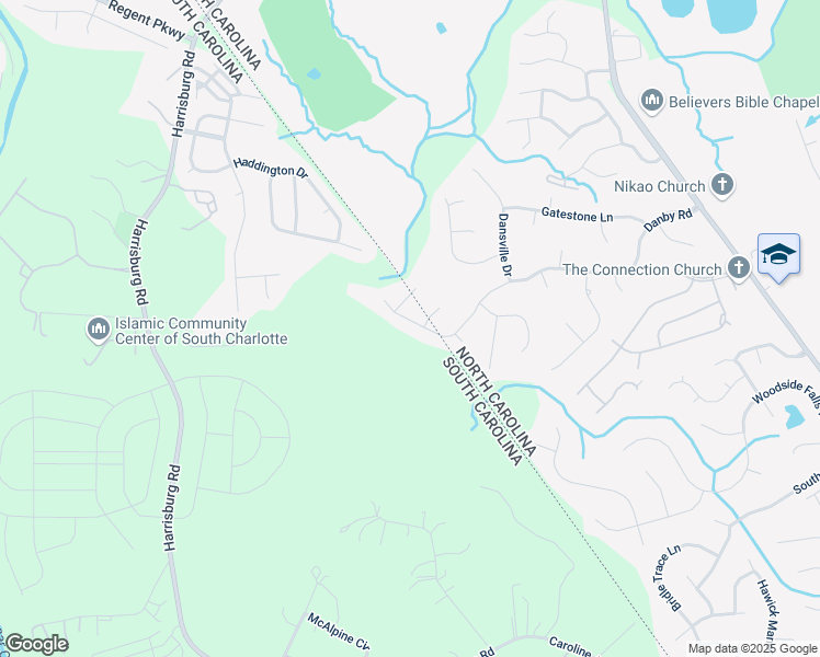 map of restaurants, bars, coffee shops, grocery stores, and more near 12813 Danby Road in Indian Land