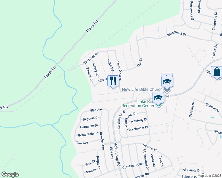 map of restaurants, bars, coffee shops, grocery stores, and more near 1009 Marracco Court in Fayetteville