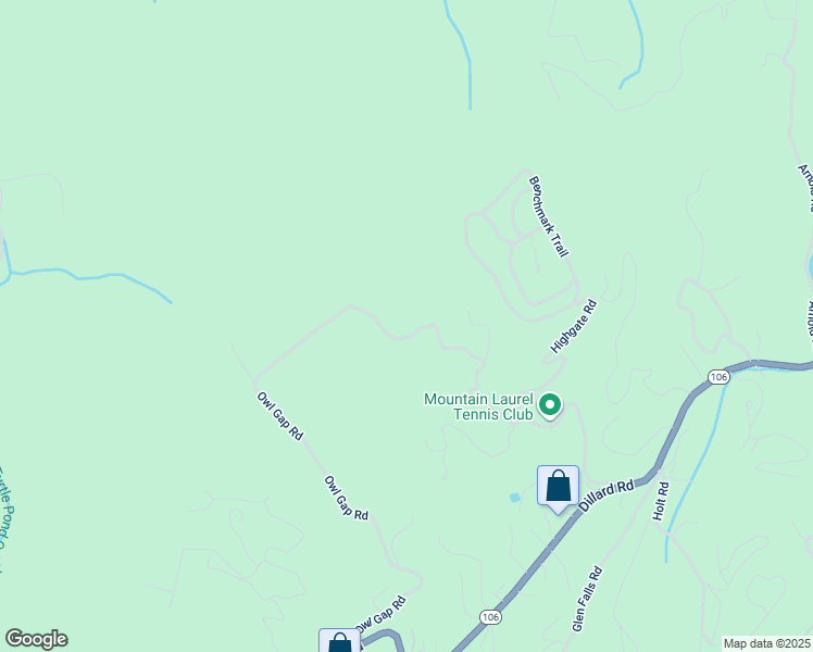 map of restaurants, bars, coffee shops, grocery stores, and more near Falling Water Road in Macon County