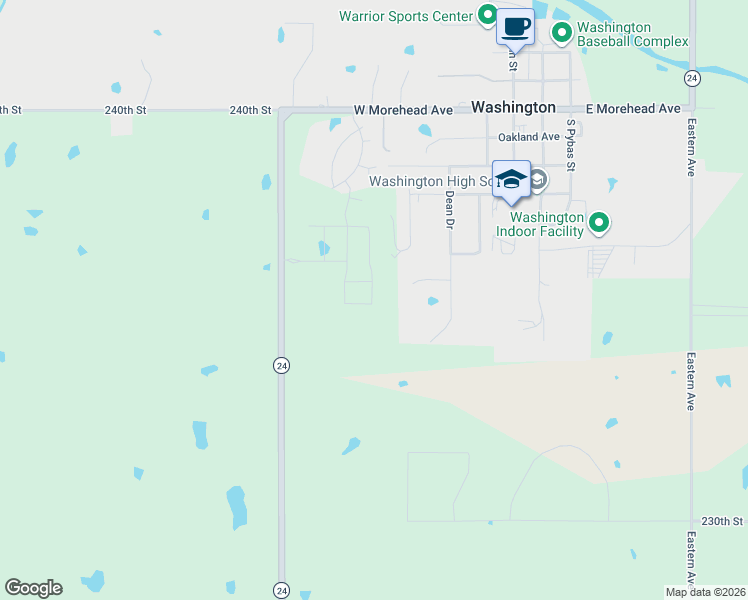 map of restaurants, bars, coffee shops, grocery stores, and more near in Washington