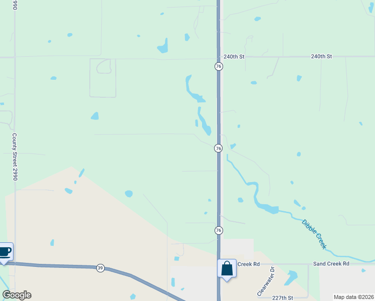 map of restaurants, bars, coffee shops, grocery stores, and more near 10812 236th Street in Blanchard