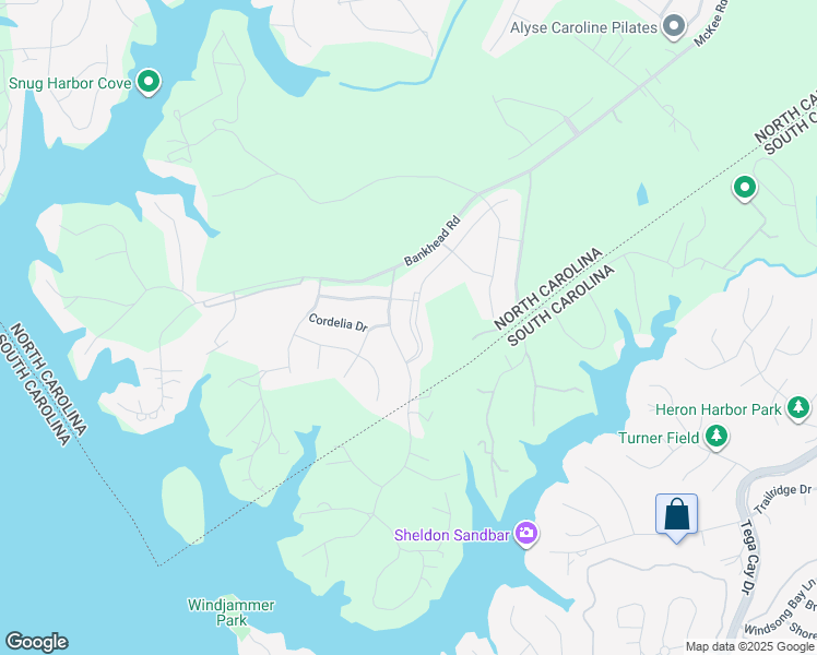 map of restaurants, bars, coffee shops, grocery stores, and more near 15035 Red Canoe Way in Charlotte