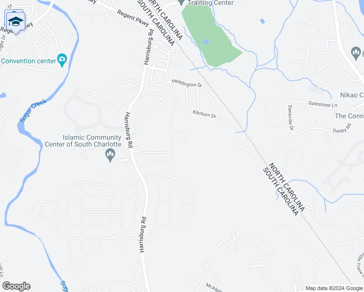 map of restaurants, bars, coffee shops, grocery stores, and more near 4021 McConnell Court in Indian Land