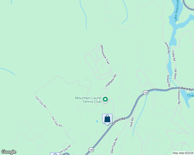 map of restaurants, bars, coffee shops, grocery stores, and more near 1751 Highgate Road in Highlands