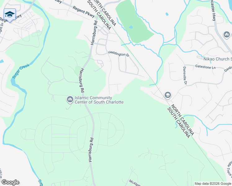map of restaurants, bars, coffee shops, grocery stores, and more near 4021 McConnell Court in Indian Land