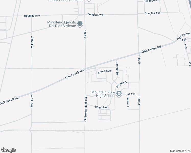 map of restaurants, bars, coffee shops, grocery stores, and more near 15917 Lee Street in Mojave