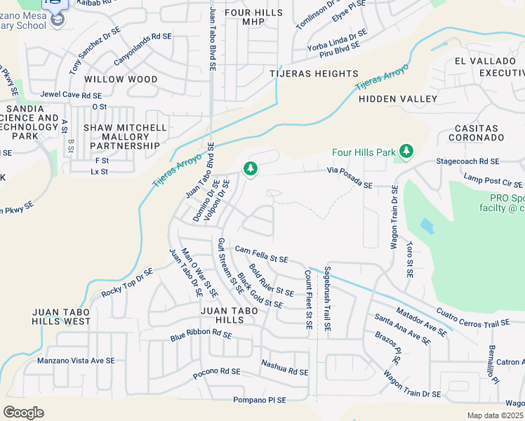 map of restaurants, bars, coffee shops, grocery stores, and more near 11915 Giacomo Avenue Southeast in Albuquerque