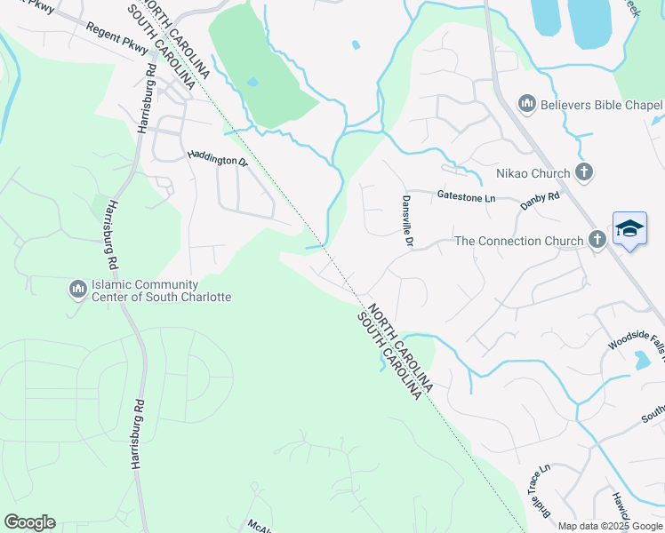 map of restaurants, bars, coffee shops, grocery stores, and more near 12813 Danby Road in Indian Land