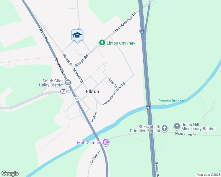 map of restaurants, bars, coffee shops, grocery stores, and more near in Elkton