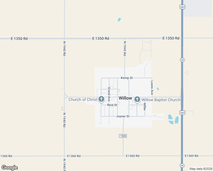 map of restaurants, bars, coffee shops, grocery stores, and more near 213 Mayer Avenue in Willow