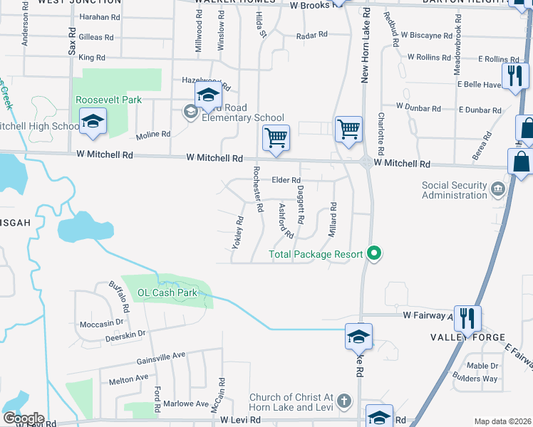 map of restaurants, bars, coffee shops, grocery stores, and more near 327 Carbon Road in Memphis