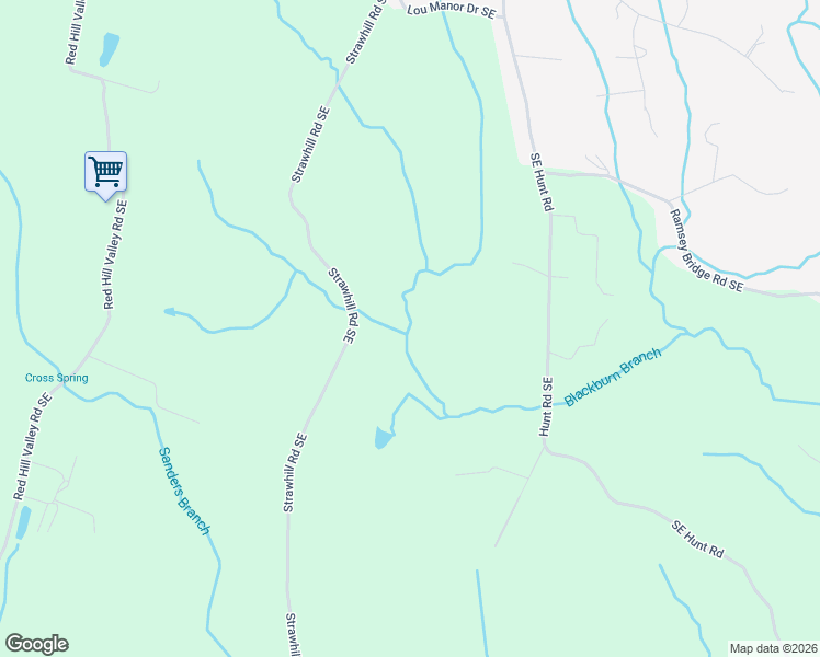 map of restaurants, bars, coffee shops, grocery stores, and more near 1015 Strawhill Road Southeast in Cleveland