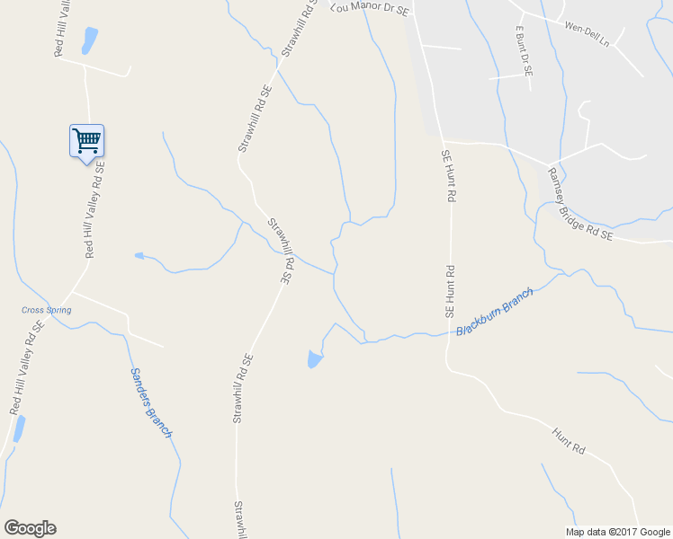 map of restaurants, bars, coffee shops, grocery stores, and more near 1015 Strawhill Road Southeast in Cleveland